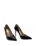 Women's faux leather heeled pumps