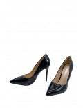 Women's faux leather heeled pumps