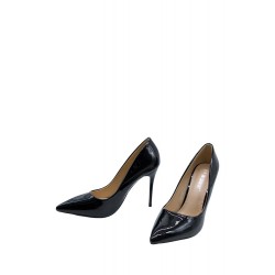 Women's faux leather heeled pumps