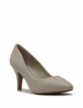 Faux suede women's heeled pumps