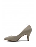 Faux suede women's heeled pumps