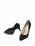 Faux suede women's heeled pumps