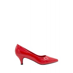Faux suede women's heeled pumps