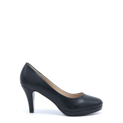 Escarpins à talon en simili cuir pour femme