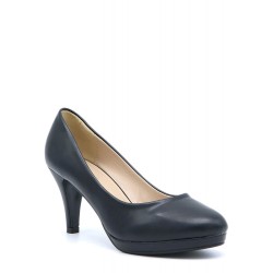 Escarpins à talon en simili cuir pour femme