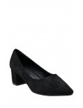 Faux suede women's heeled pumps