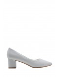 Women's faux leather heeled pumps