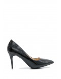 Women's faux leather heeled pumps