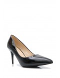 Women's faux leather heeled pumps