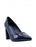 Women's faux leather heeled pumps