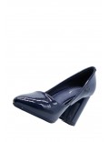 Women's faux leather heeled pumps