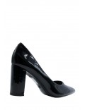 Women's faux leather heeled pumps