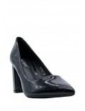 Women's faux leather heeled pumps