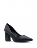 Women's faux leather heeled pumps