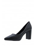 Women's faux leather heeled pumps