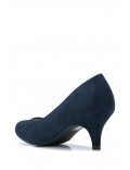 Faux suede women's heeled pumps