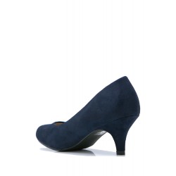 Faux suede women's heeled pumps