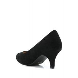 Faux suede women's heeled pumps