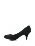 Faux suede women's heeled pumps