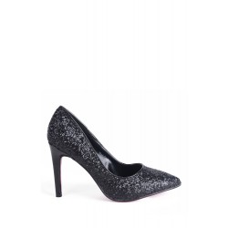 Escarpins à talon en mix matière pour femme