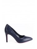 Women's faux leather heeled pumps