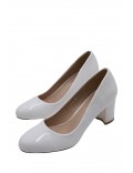 Women's faux leather heeled pumps