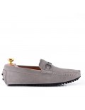 Men's suede moccasin leather with buckle