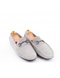 Men's suede moccasin leather with buckle