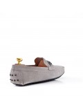 Men's suede moccasin leather with buckle