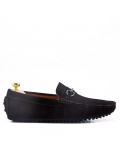 Men's suede moccasin leather with buckle