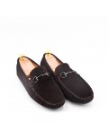 Men's suede moccasin leather with buckle