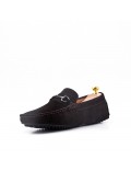 Men's suede moccasin leather with buckle