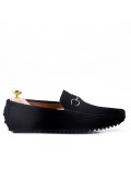 Men's suede moccasin leather with buckle