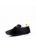 Men's suede moccasin leather with buckle