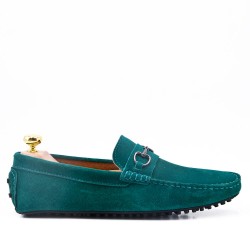 Men's suede moccasin leather with buckle