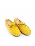 Men's suede moccasin leather with buckle