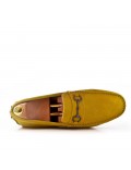 Men's suede moccasin leather with buckle