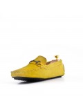 Men's suede moccasin leather with buckle