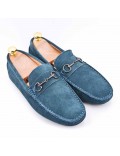 Men's suede moccasin leather with buckle