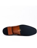 Cognac leather moccasin with flange