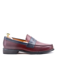 Mocassin en cuir à bride