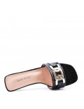 Transparent heel sandal for women