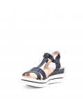 Faux leather heeled sandal