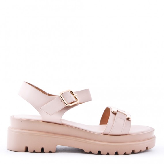 ZAPATOS AL POR MAYOR - Sandalia de tacón de piel sintética