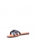 Women's flip flops in imitation leather