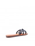 Women's flip flops in imitation leather