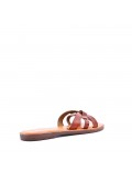 Women's flip flops in imitation leather