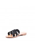 Faux suede slide