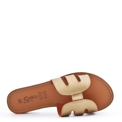 Claquette en simili daim