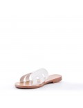 Faux suede slide